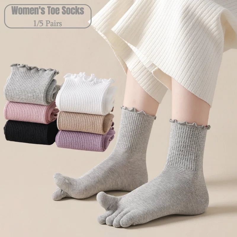 Toe Sock Split - 1/5 par damskich skarpetek z pięcioma